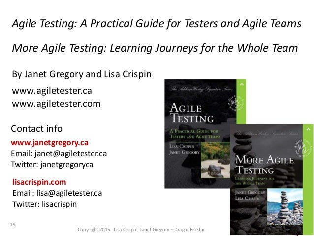 agile testing by lisa crispin and janet gregory
